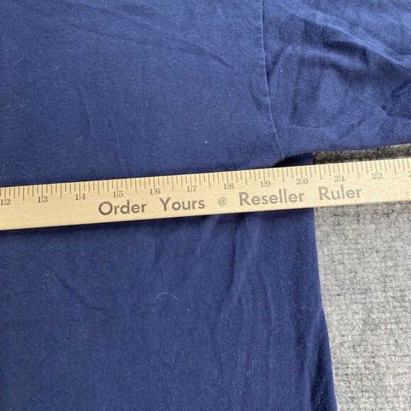 Ford Mustang T Shirt Mens Large Blue‎ Graphic Tee Logo Classic Cars Horse - Picture 7 of 8